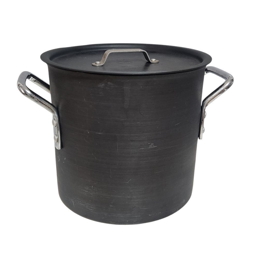 Commercial Aluminum Cookware 812 Stock Pot 12 Qt with Lid NICE!